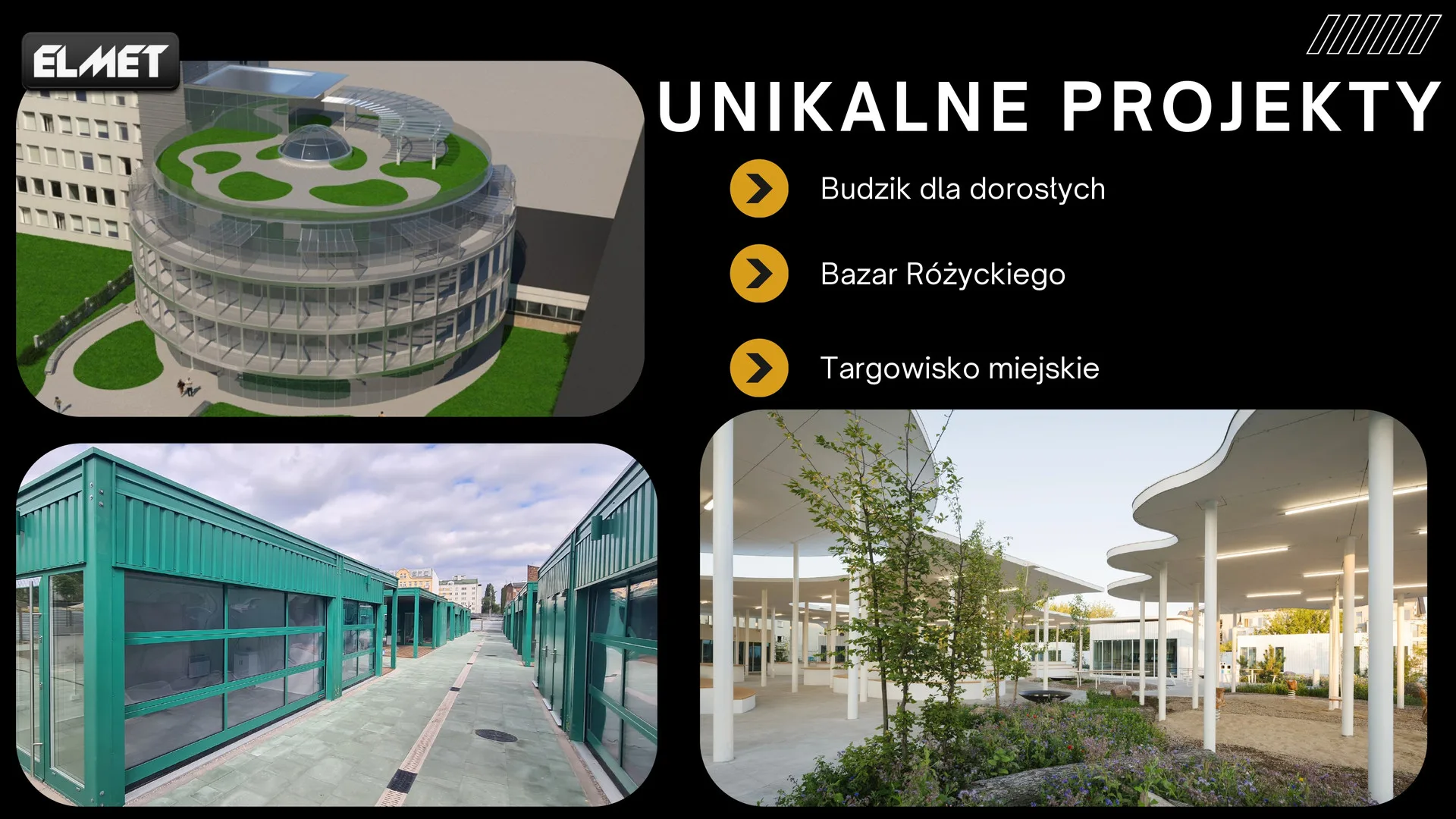 Unikalne projekty ELMET: Budzik dla dorosłych, Bazar Różyckiego i targowisko miejskie